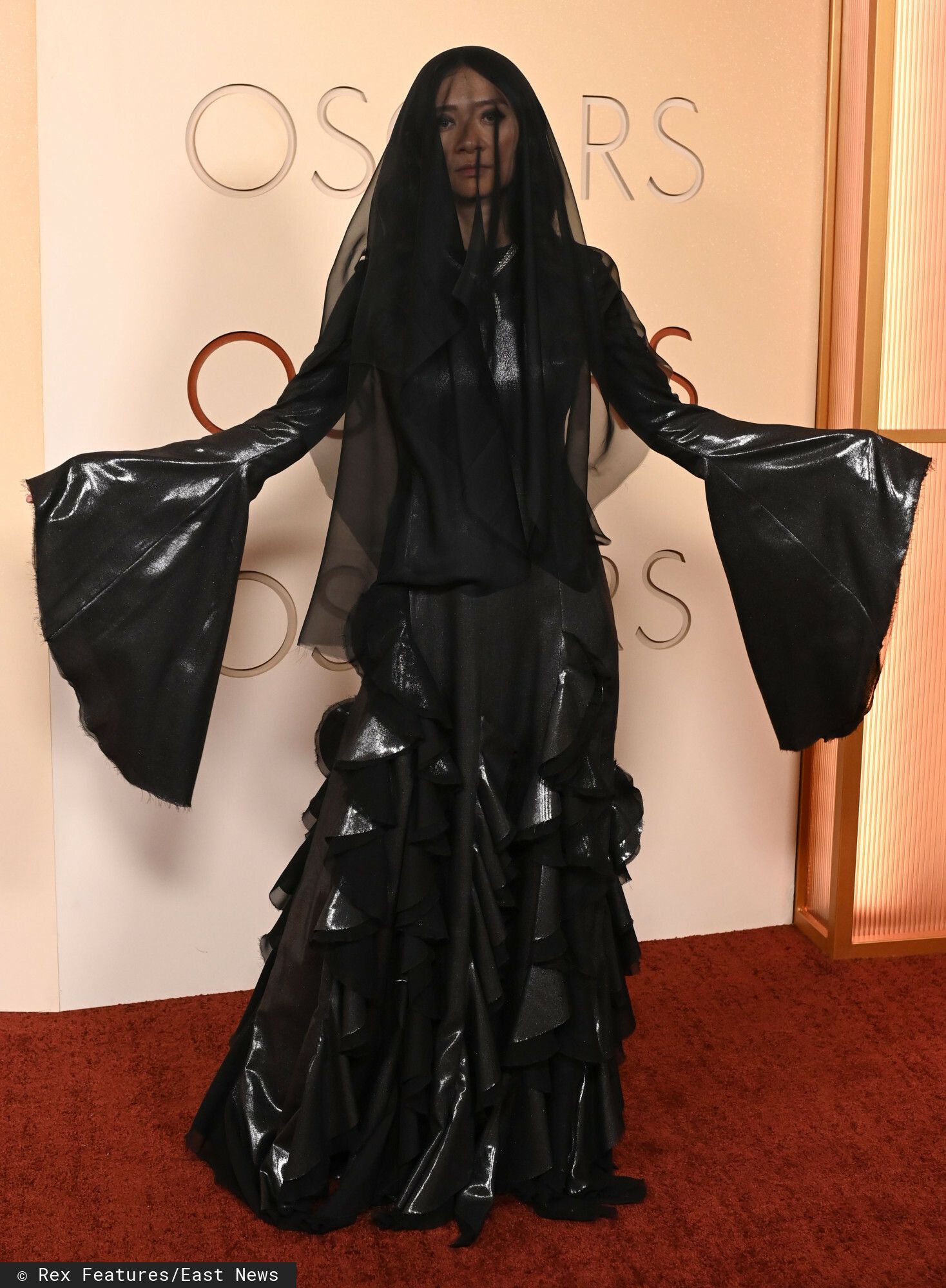Cała zasłonięta wkroczyła na oscarową ściankę. Wielu nie poznało wielkiej gwiazdy