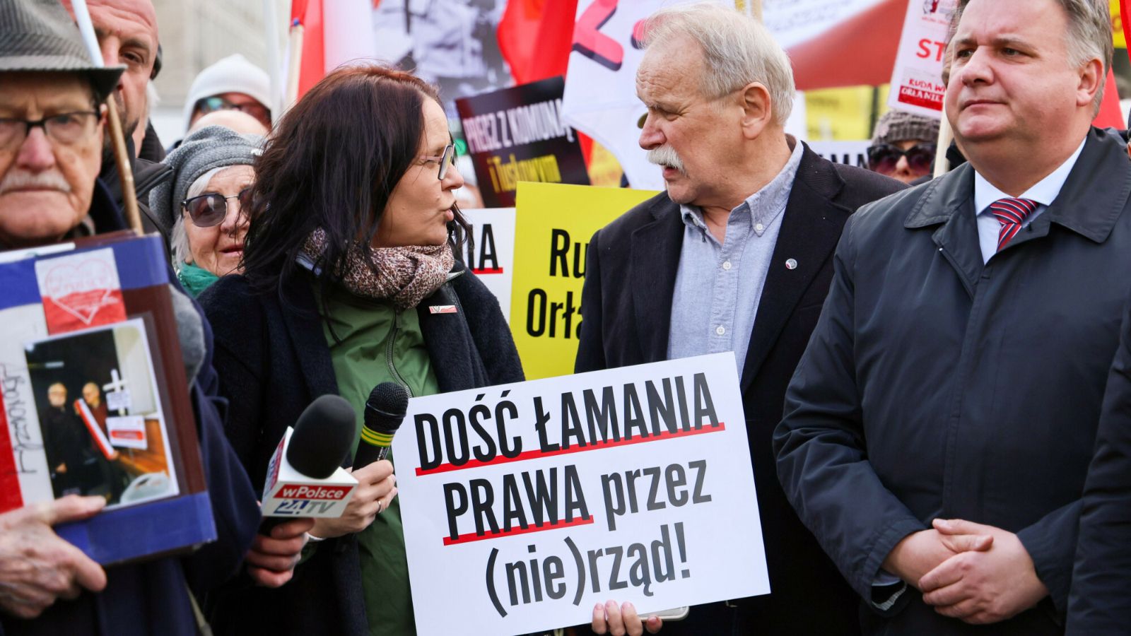 Protest pod Sejmem