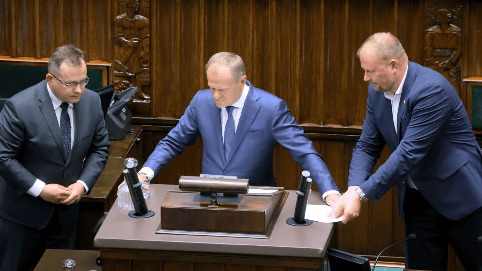 Paweł Rychlik, Donald Tusk, Witold Zembaczyński