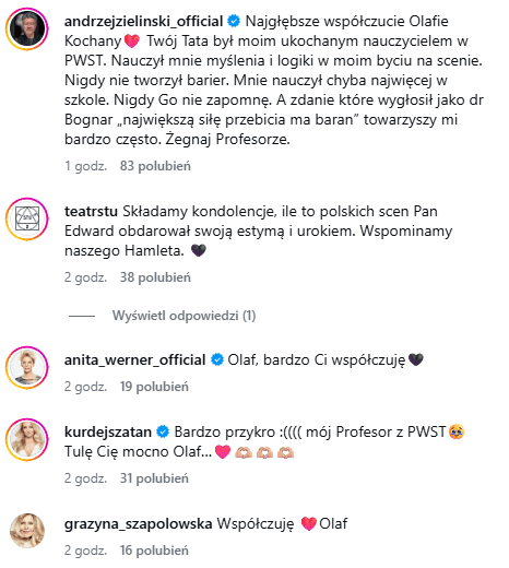 Tak gwiazdy żegnają Edwarda Linde-Lubaszenko. Poleciało wiele łez