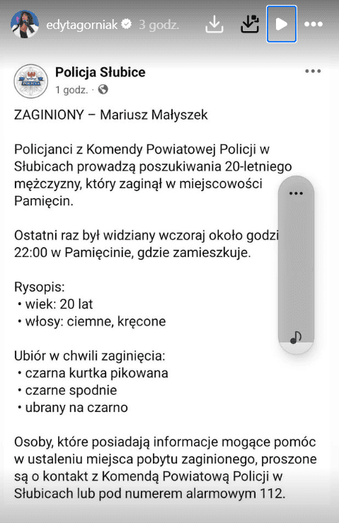 Edyta Górniak wystosowała pilny apel. Wczoraj zaginął