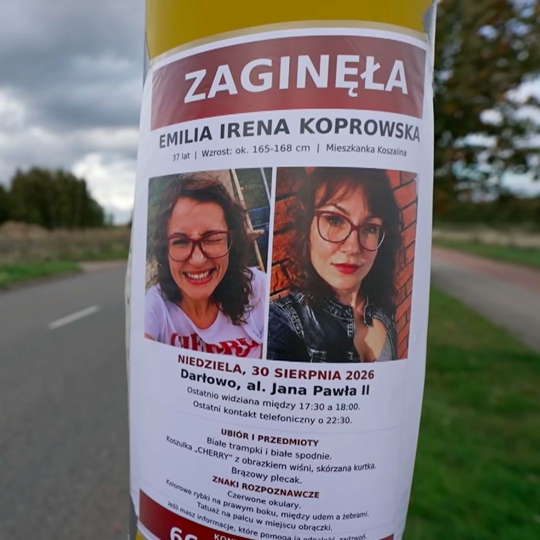 Nowe wieści o poszukiwanej Emilii Koprowskiej. Tak uchwycono ją na monitoringu