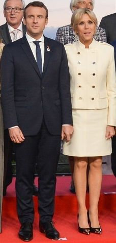 Emmanuel Macron i Brigitte_Macron fot. Wikimedia Commons