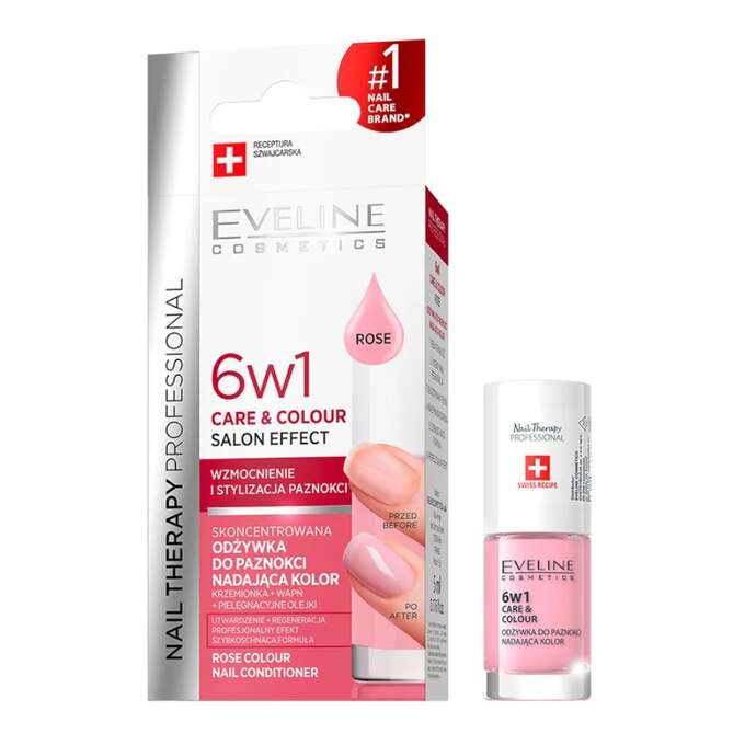 Eveline Nail Therapy Odżywka 6w1 Care&Color