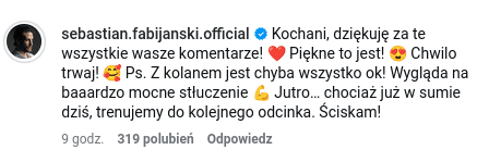 Fabijański przerwał milczenie po upadku w „TzG”. Doszło do kontuzji