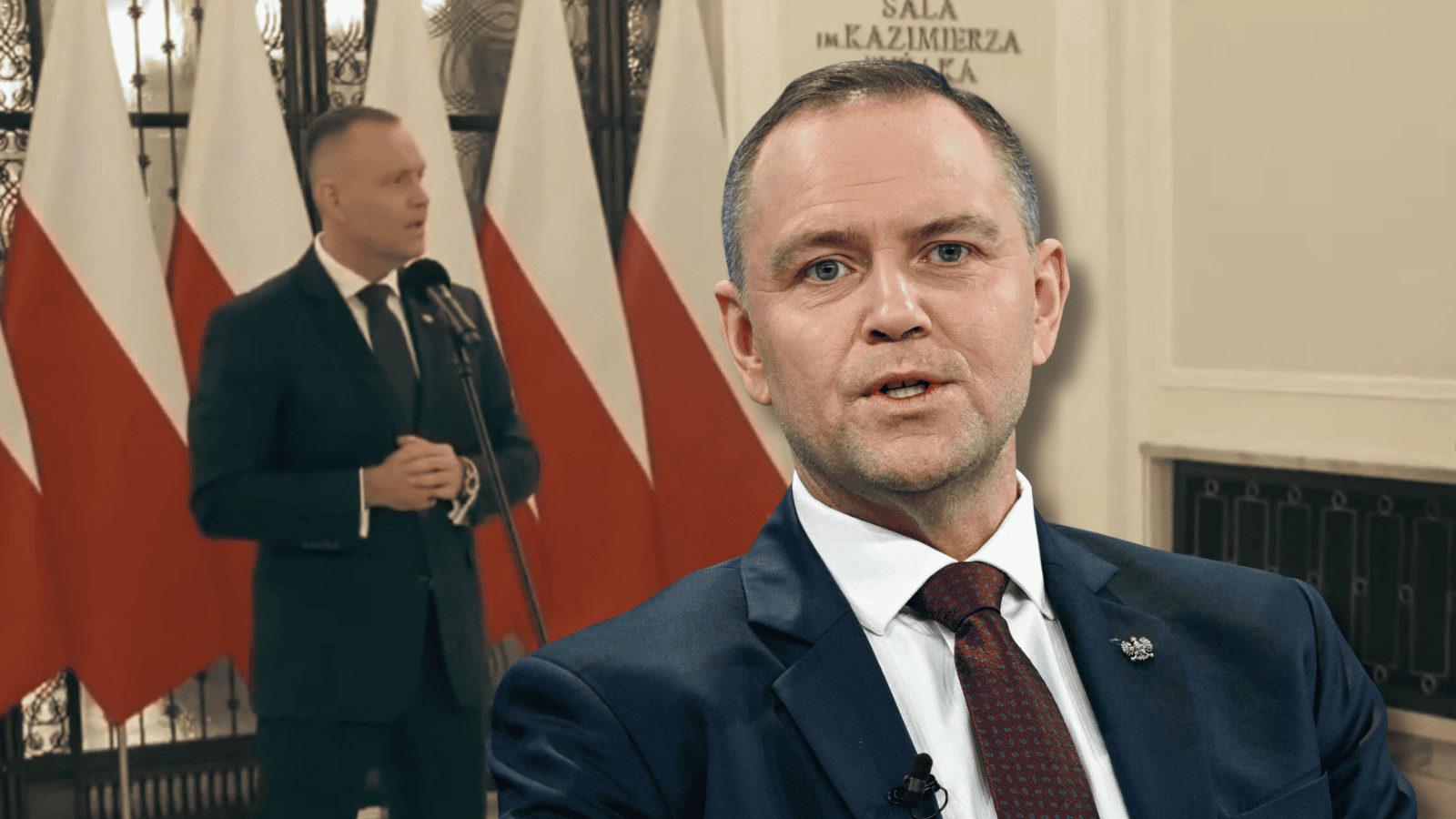 Ostre spięcie w Sejmie. Karol Nawrocki zareagował na okrzyki podczas konferencji