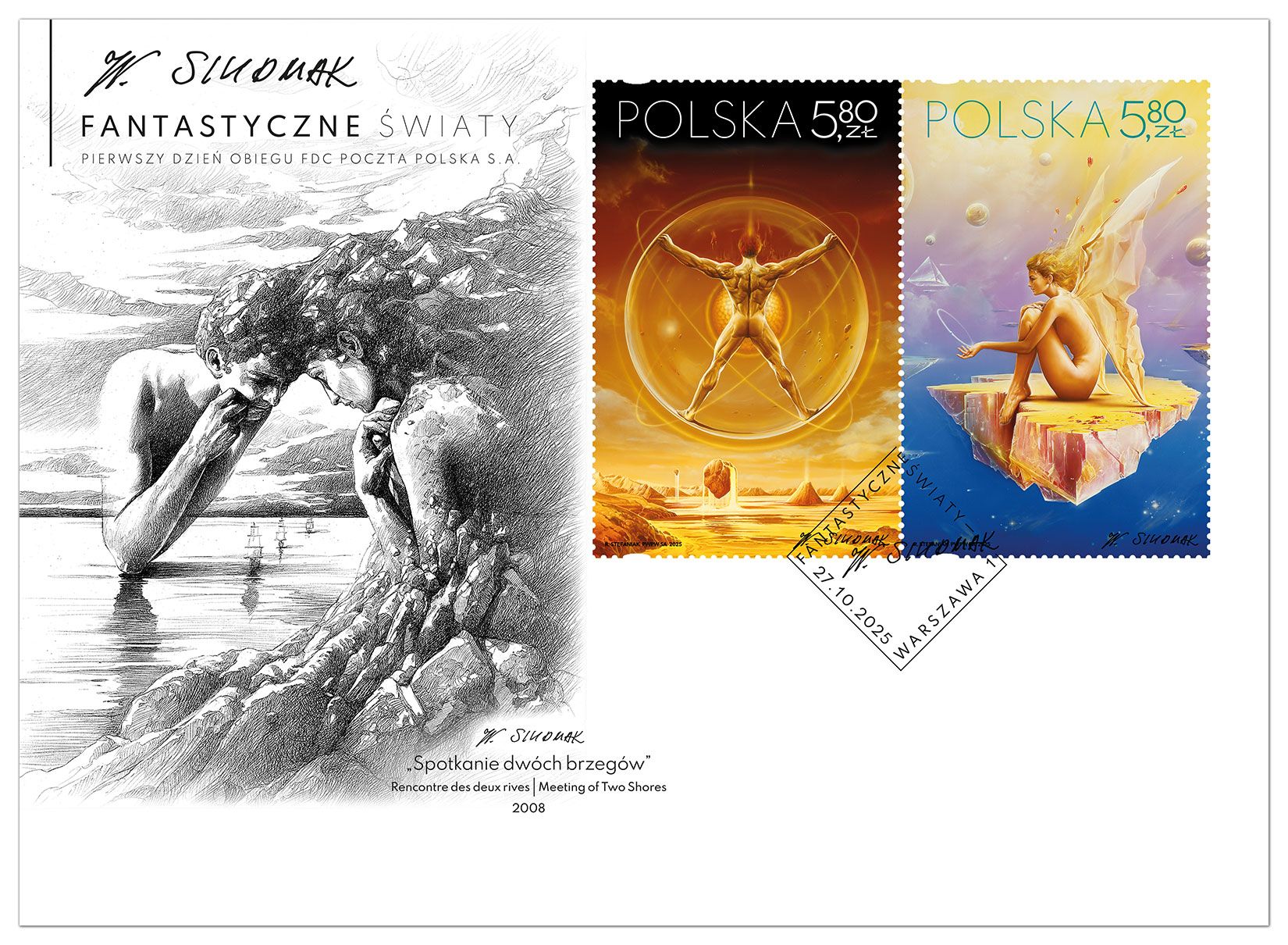 Nowa emisja Poczty Polskiej – „Fantastyczne światy” Wojciecha Siudmaka