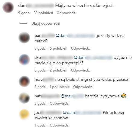 Fani Roksany Węgiel dopatrzyli się braku bielizny, fot. Instagram 1 (1).jpg