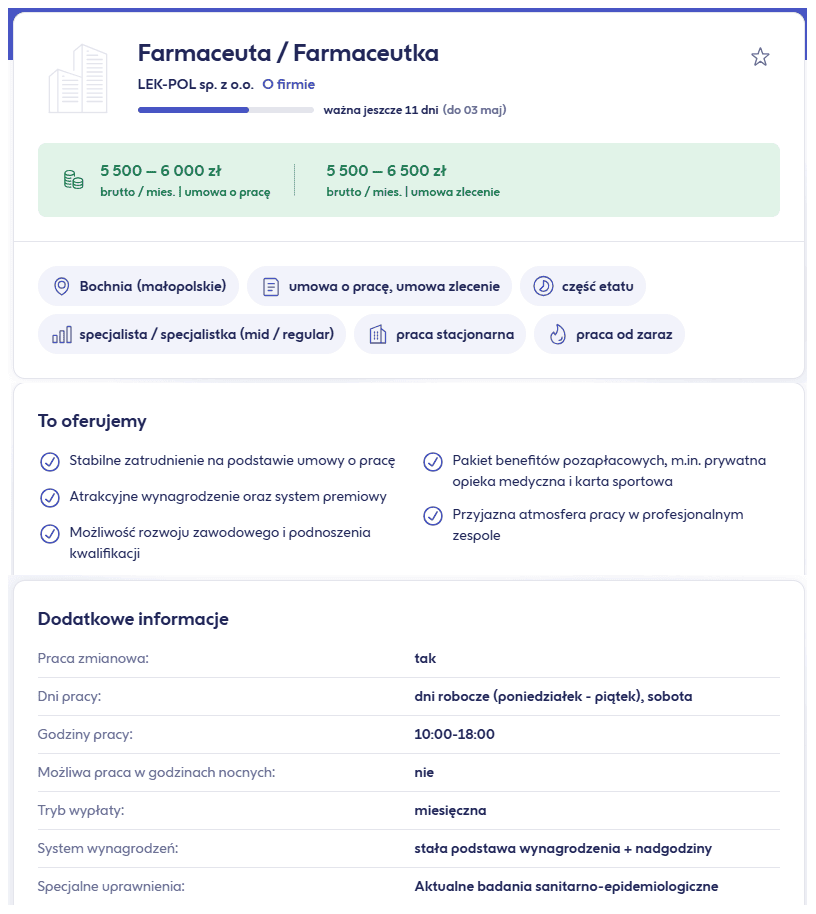 Farmaceuci mogą dostać nawet 9,5 tys. zł na rękę. Sprawdziliśmy oferty