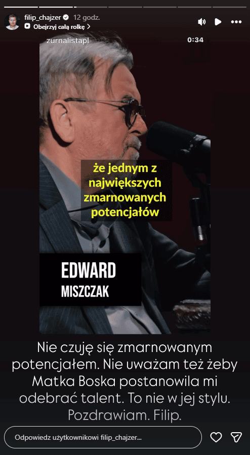 Burza w sieci po słowach Miszczaka. Internauci nie mogli uwierzyć w to, co ujawnił o Chajzerze