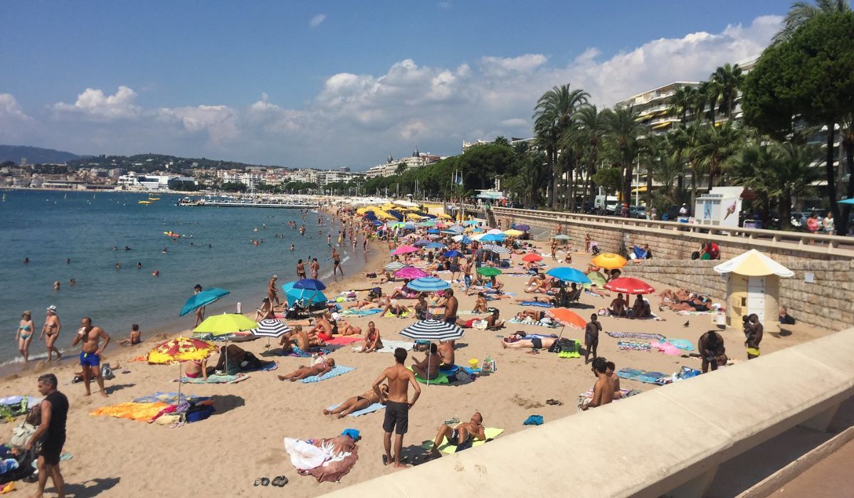 Plaża w Cannes