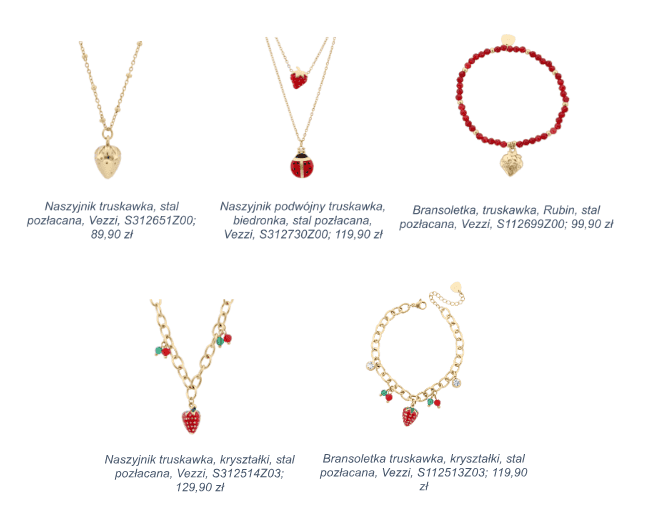 Smak sezonu. Vezzi i owocowe motywy