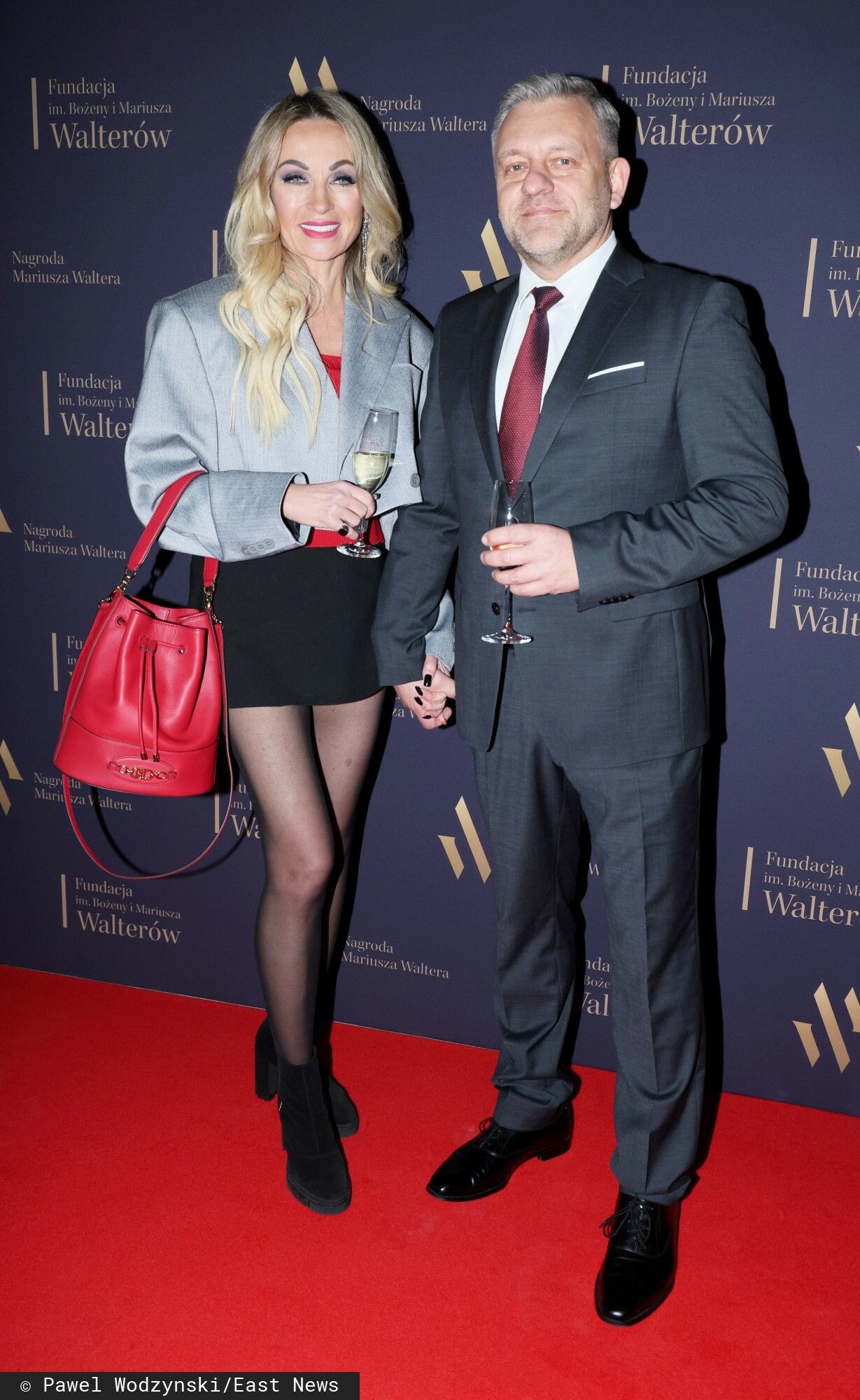 Gala Nagrody Mariusza Waltera, goście, Edward Miszczak z żoną, zdjęcia
