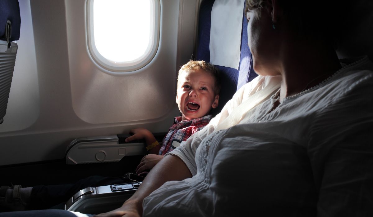 dziecko w samolocie, strefa wolna od dzieci