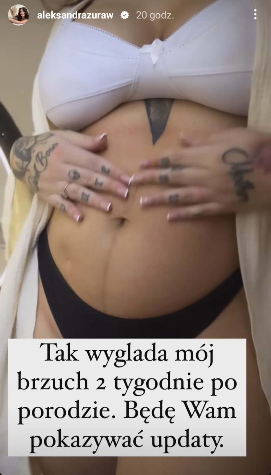  Gwiazda Top Model pokazała brzuch dwa tygodnie po porodzie. Odważnie..., fot. Instagram