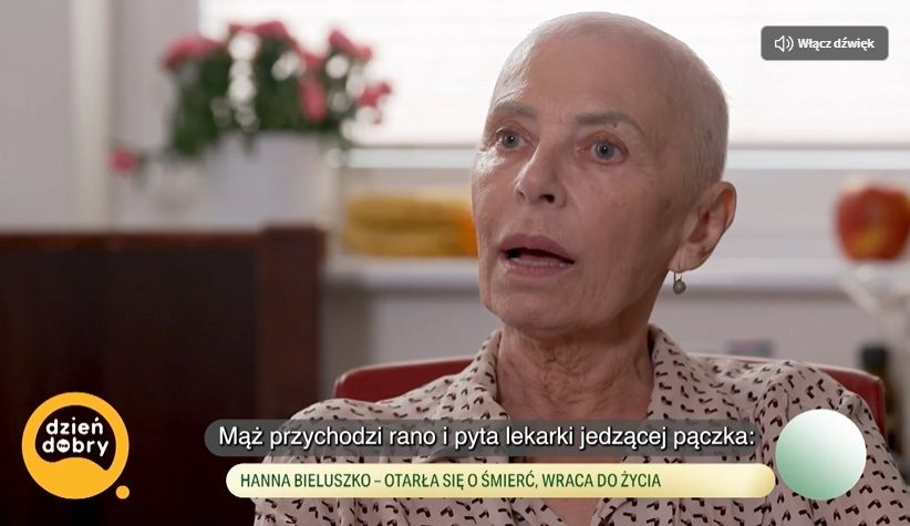 Hanna Bieluszko ma raka jelita grubego. Taki był pierwszy objaw. Zaczęło się nagle