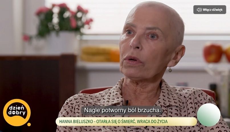 Hanna Bieluszko ma raka jelita grubego. Taki był pierwszy objaw. Zaczęło się nagle