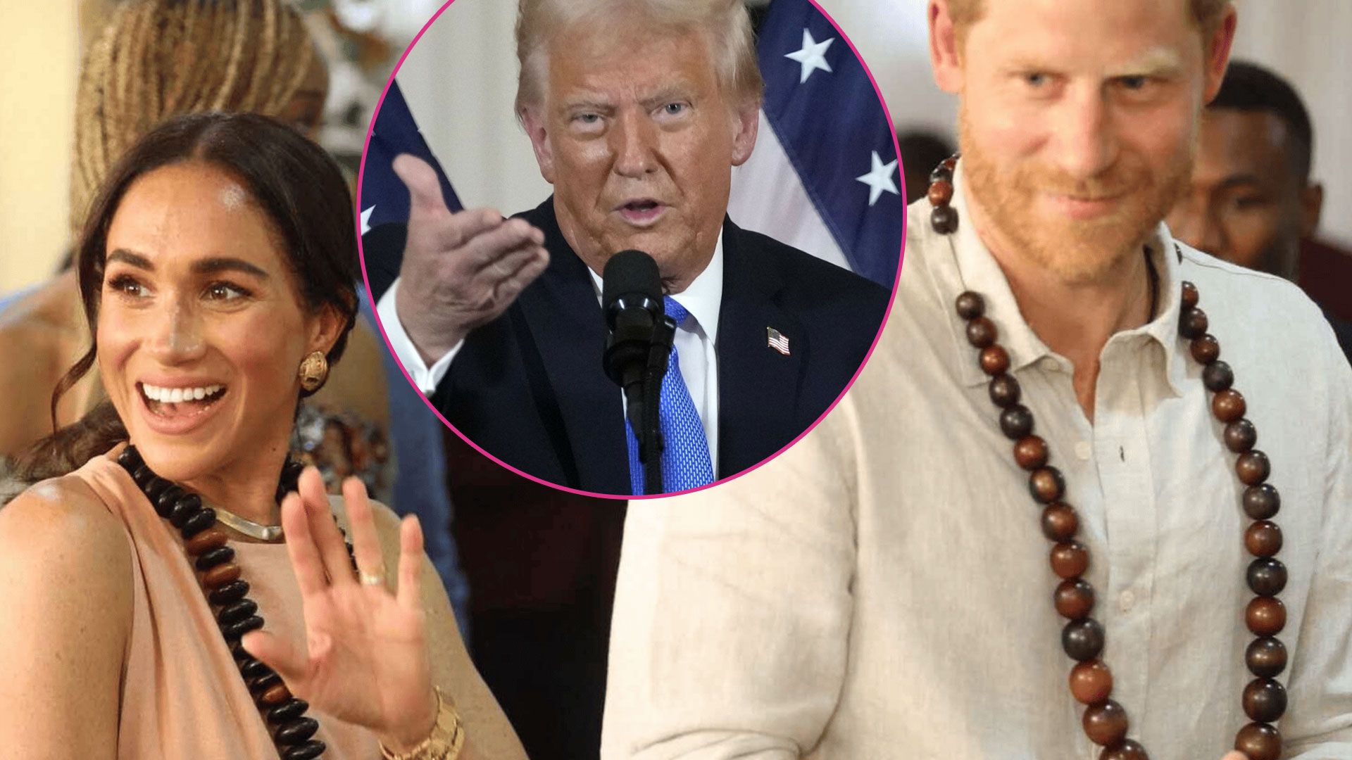 Donald Trump, Harry i Meghan Markle