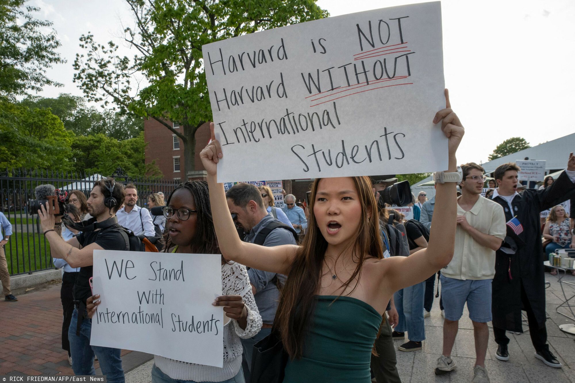 protesty Harvard