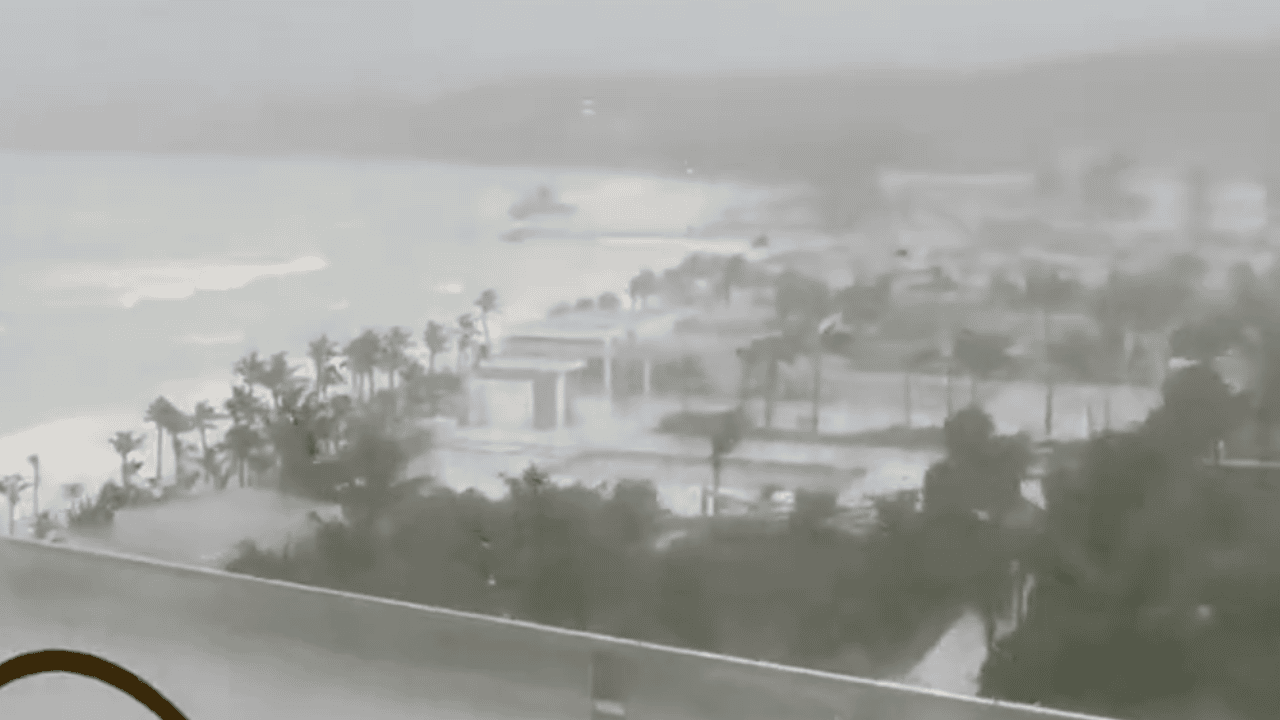 Żebrowski z żoną w centrum huraganu Melissa. Pokazali co się dzieje