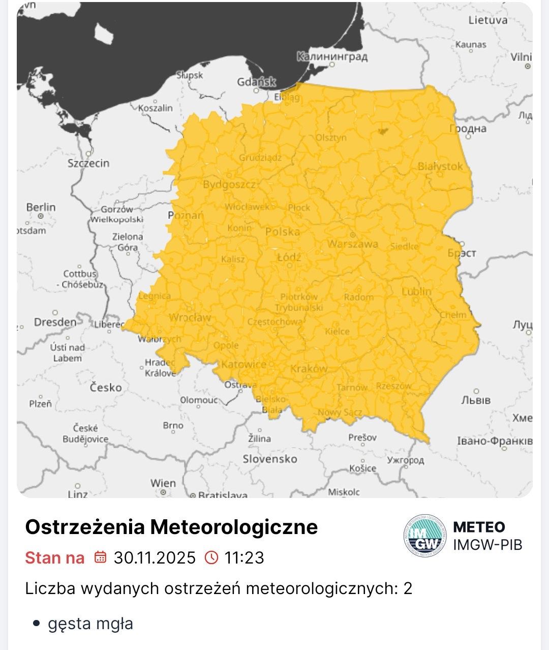 IMGW wydał pilne ostrzeżenie. Alerty dotyczą niemal całego kraju!