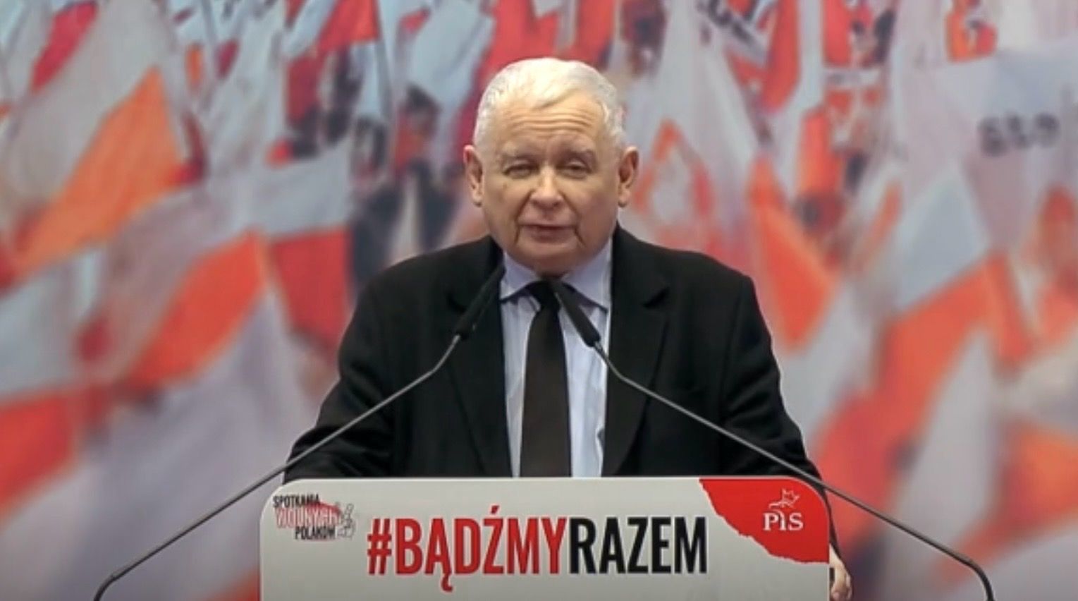 jarosław kaczyński mównica wystąpienie