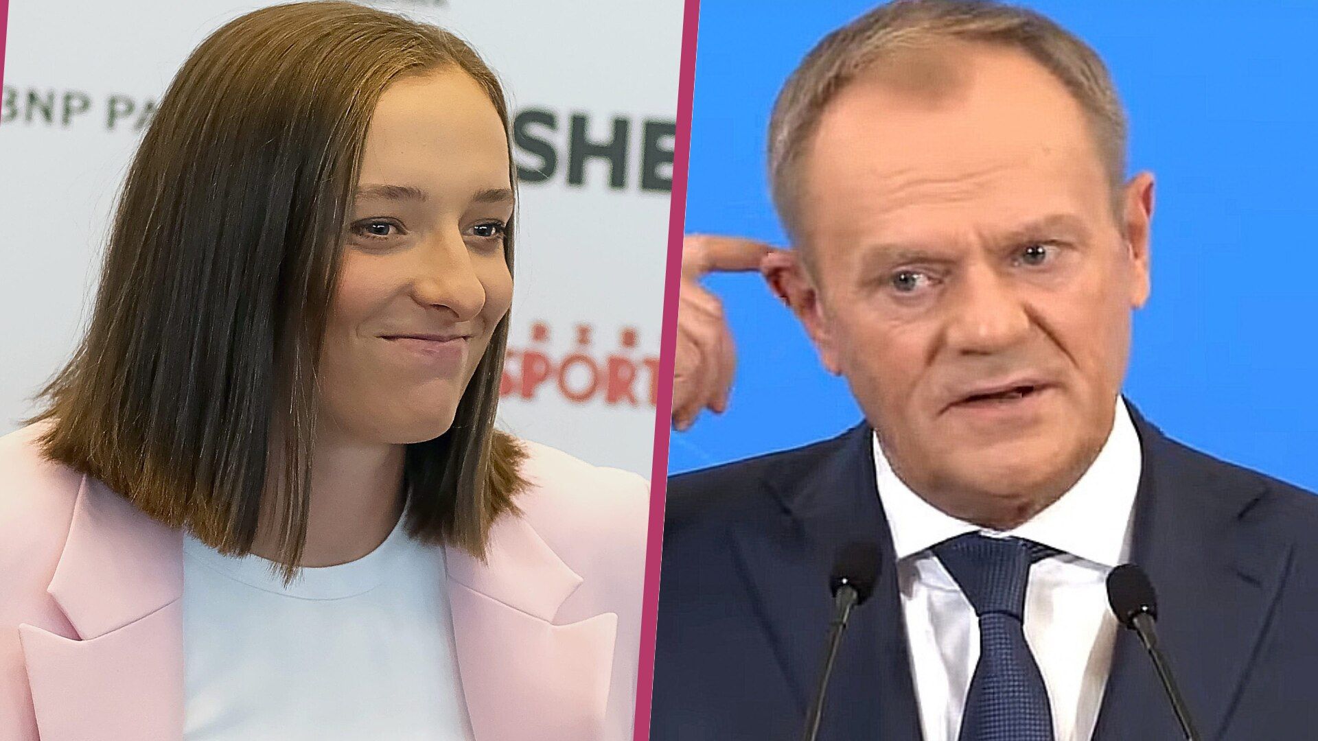 Iga Świątek, Donald Tusk