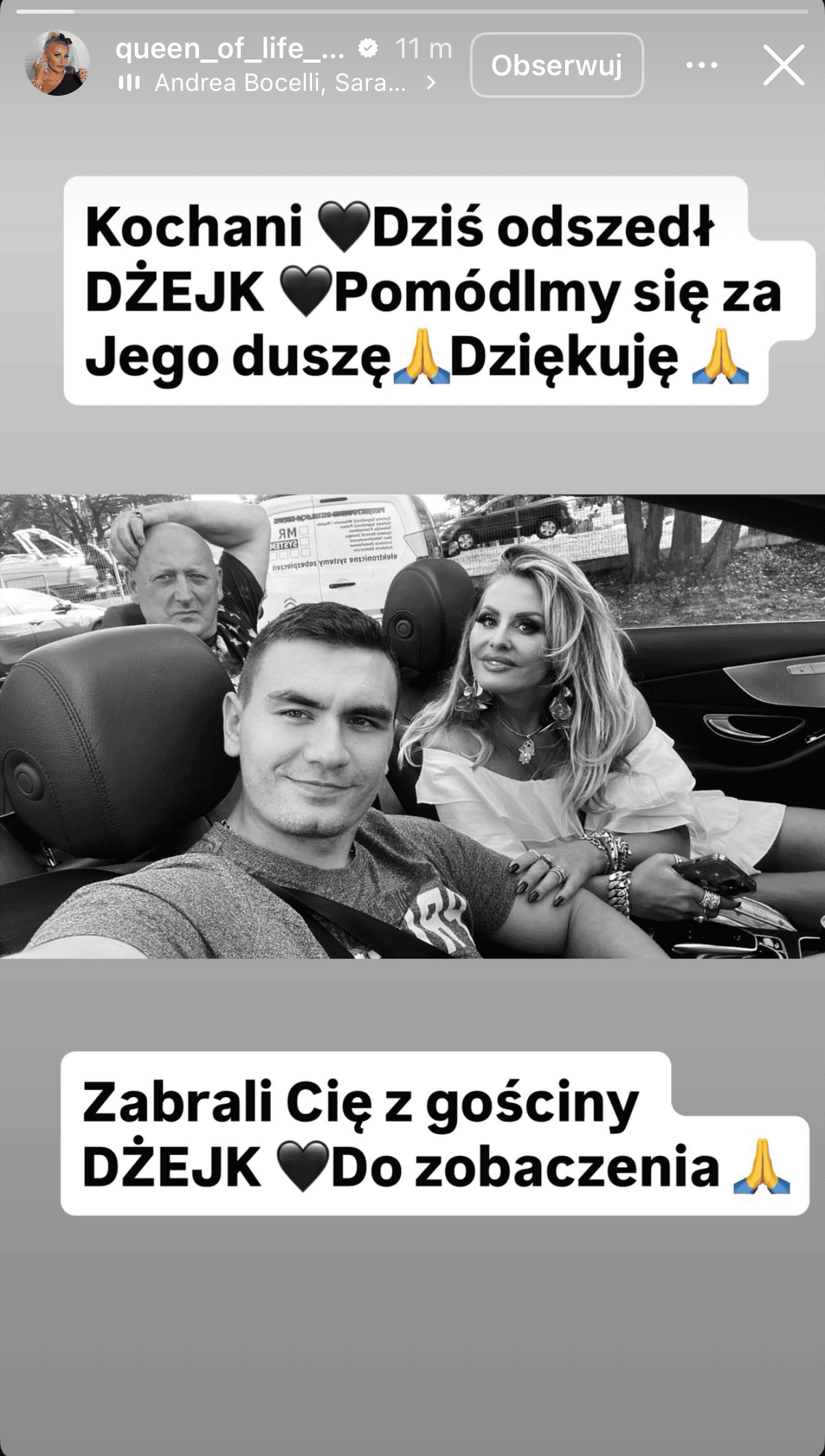 Pogrzeb Jacka Wójcika. Wzruszające sceny podczas ostatniego pożegnania