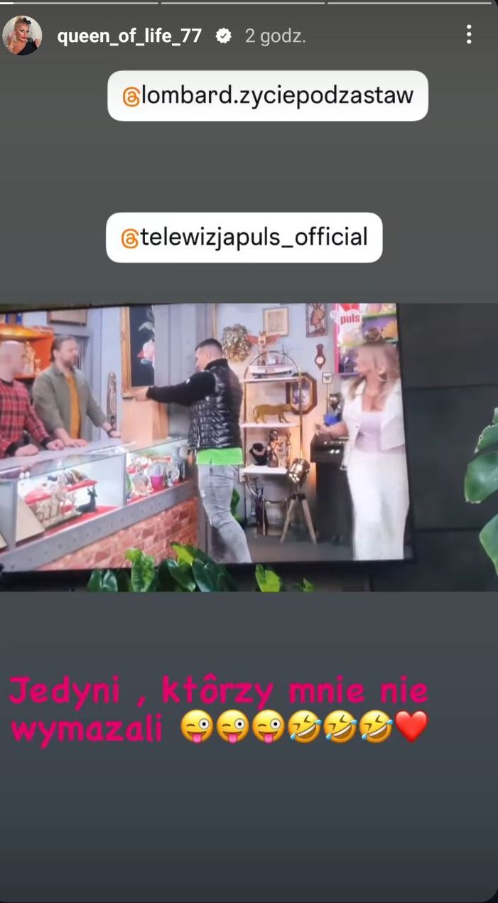 InstaStory Dagmary Kaźmierskiej, fot. Instagram