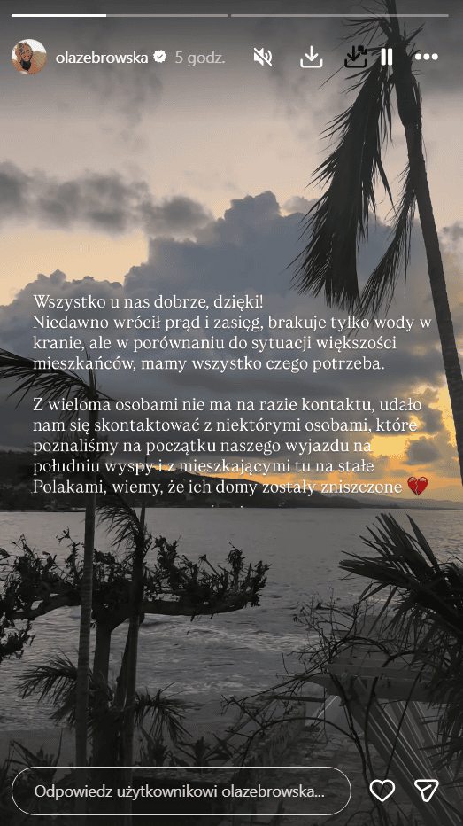  Żebrowska przekazała dramatyczny komunikat po katastrofie. Prosi internautów o pomoc