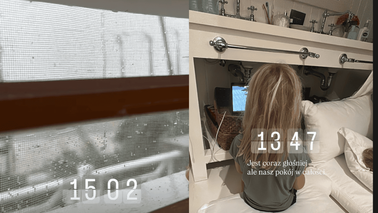 Żebrowski z żoną w centrum huraganu Melissa. Pokazali co się dzieje