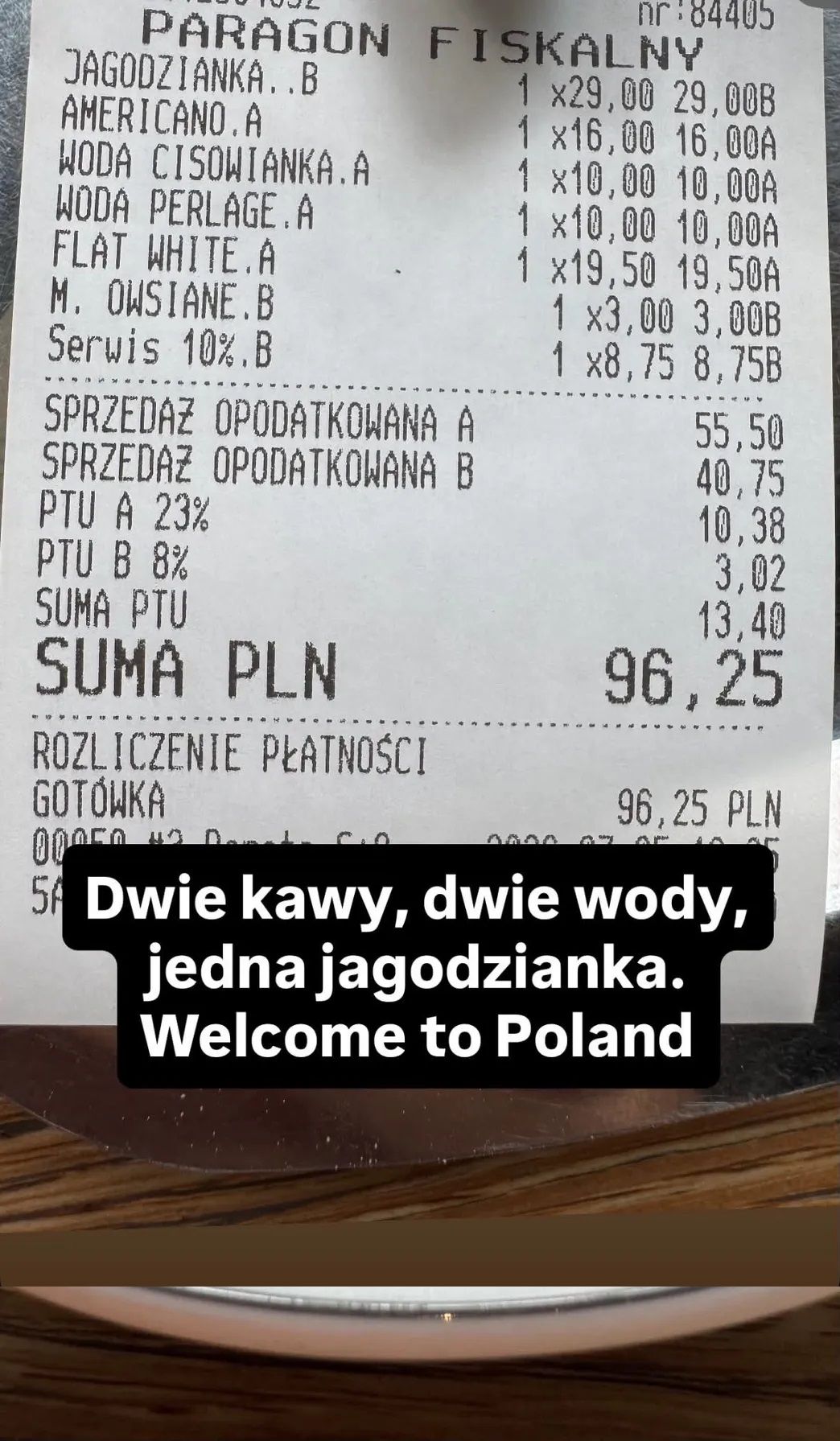 Uwielbiana aktorka pokazała paragon grozy. Tyle musiała zapłacić za jagodziankę