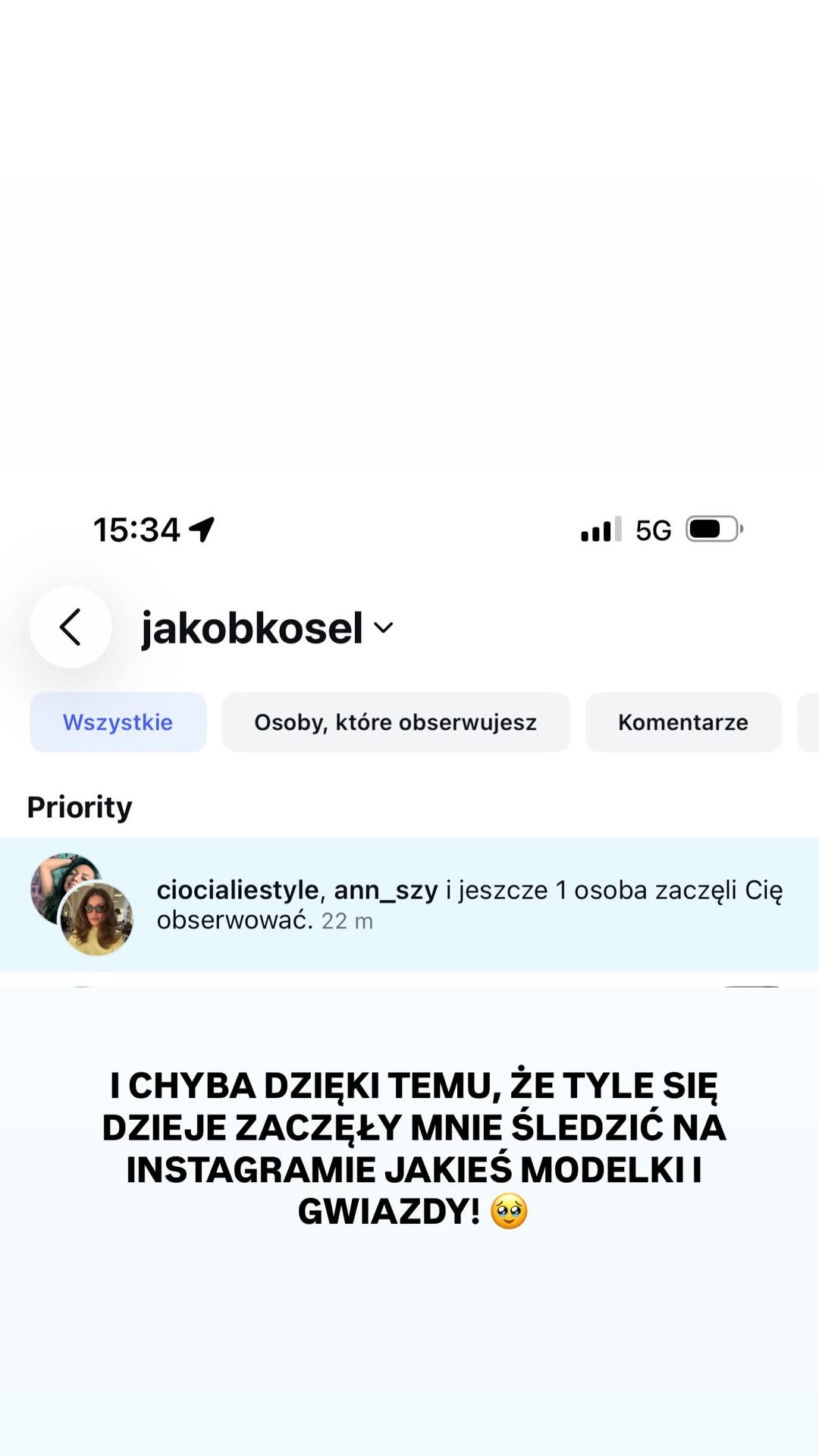 Po wieściach o rozstaniu zniknął z sieci. Teraz mówi, co się stało. Wspomniał o partnerce