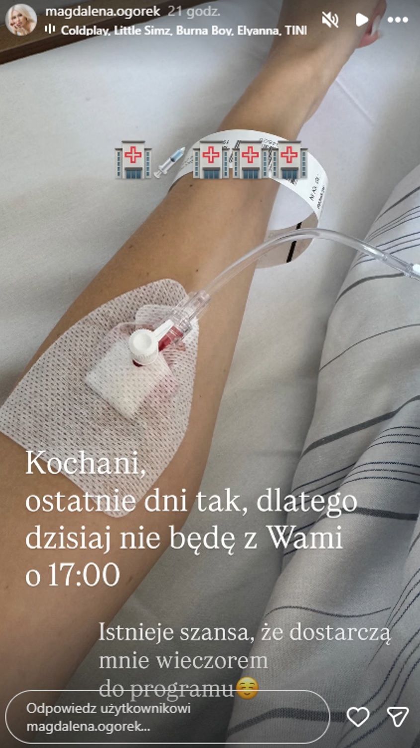 Magdalena Ogórek wylądowała w szpitalu. Wystosowała specjalne oświadczenie dla fanów