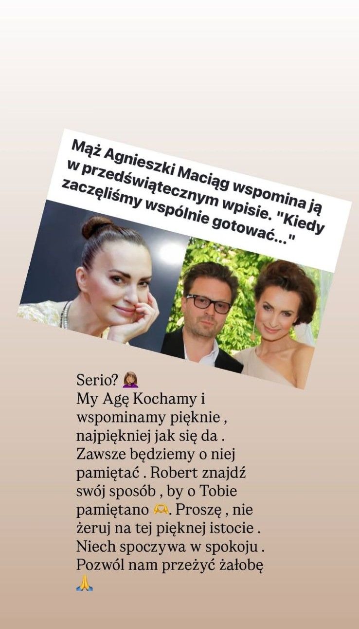 Celebrytka atakuje wdowca po Maciąg. Padły ostre słowa