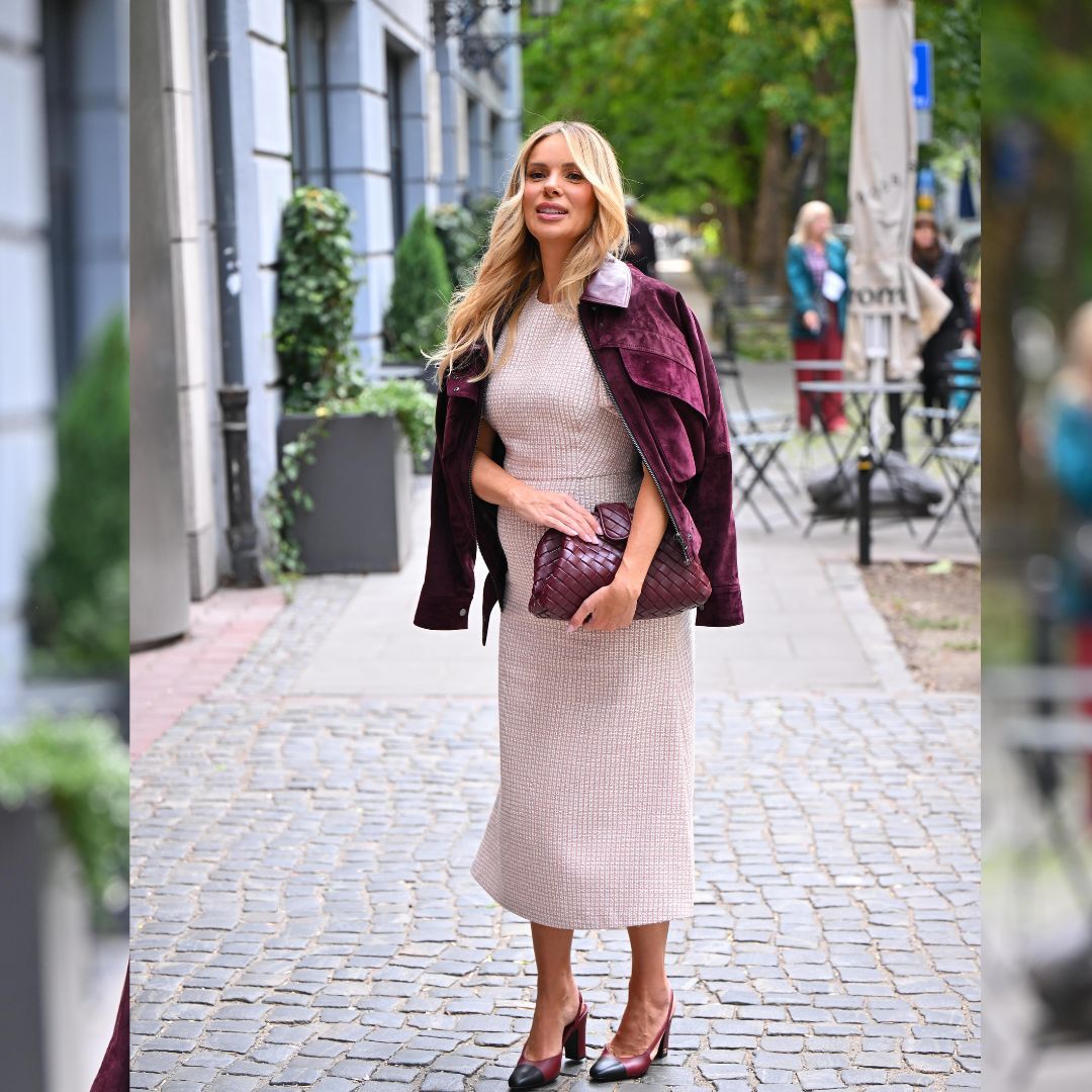 Izabela Janachowska w drugiej ciąży przed „Dzień Dobry TVN”. Dopasowana sukienka podkreśliła brzuszek