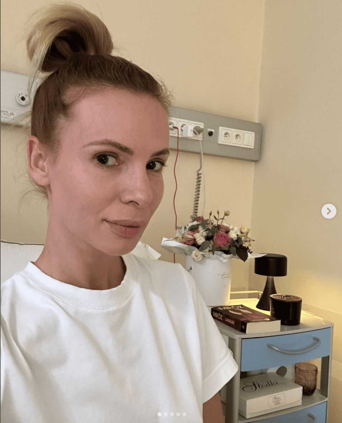 Izabela Janachowska w szpitalu, fot. Instagram