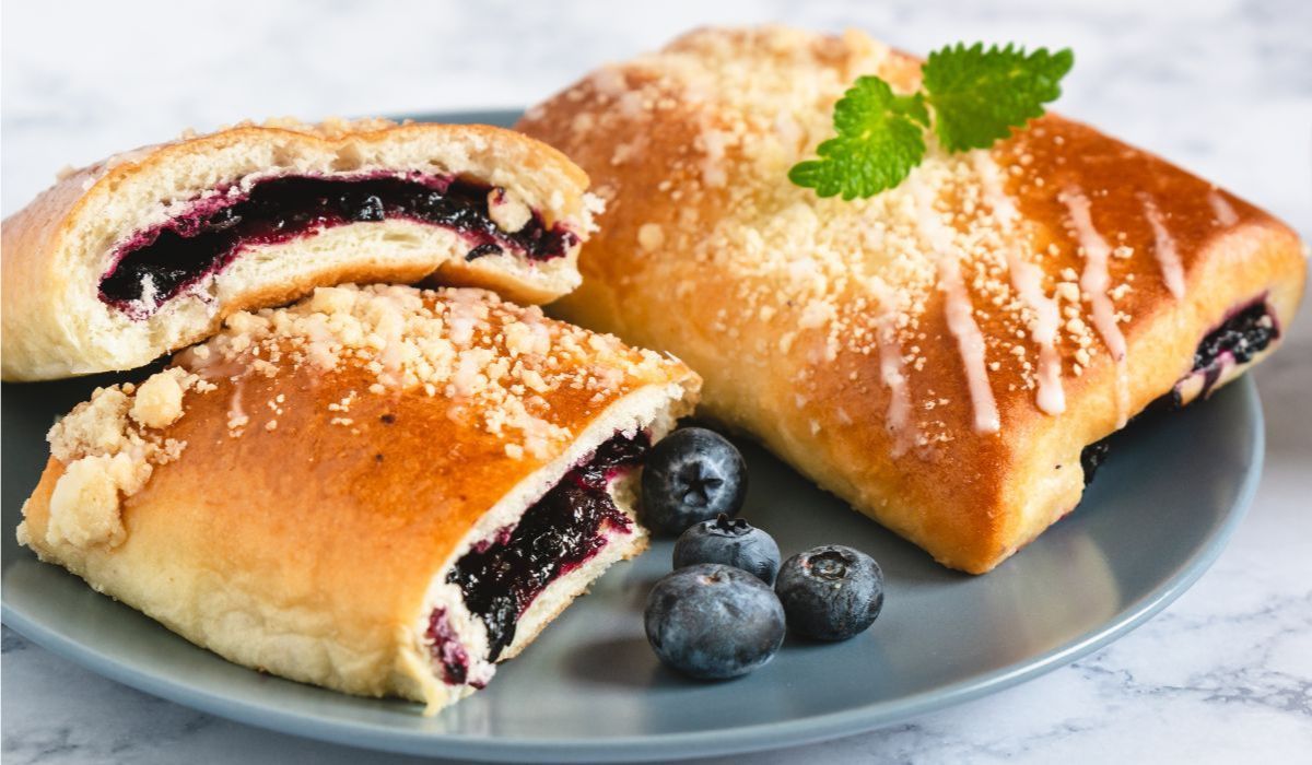 Pyszne i świeże jagodzianki