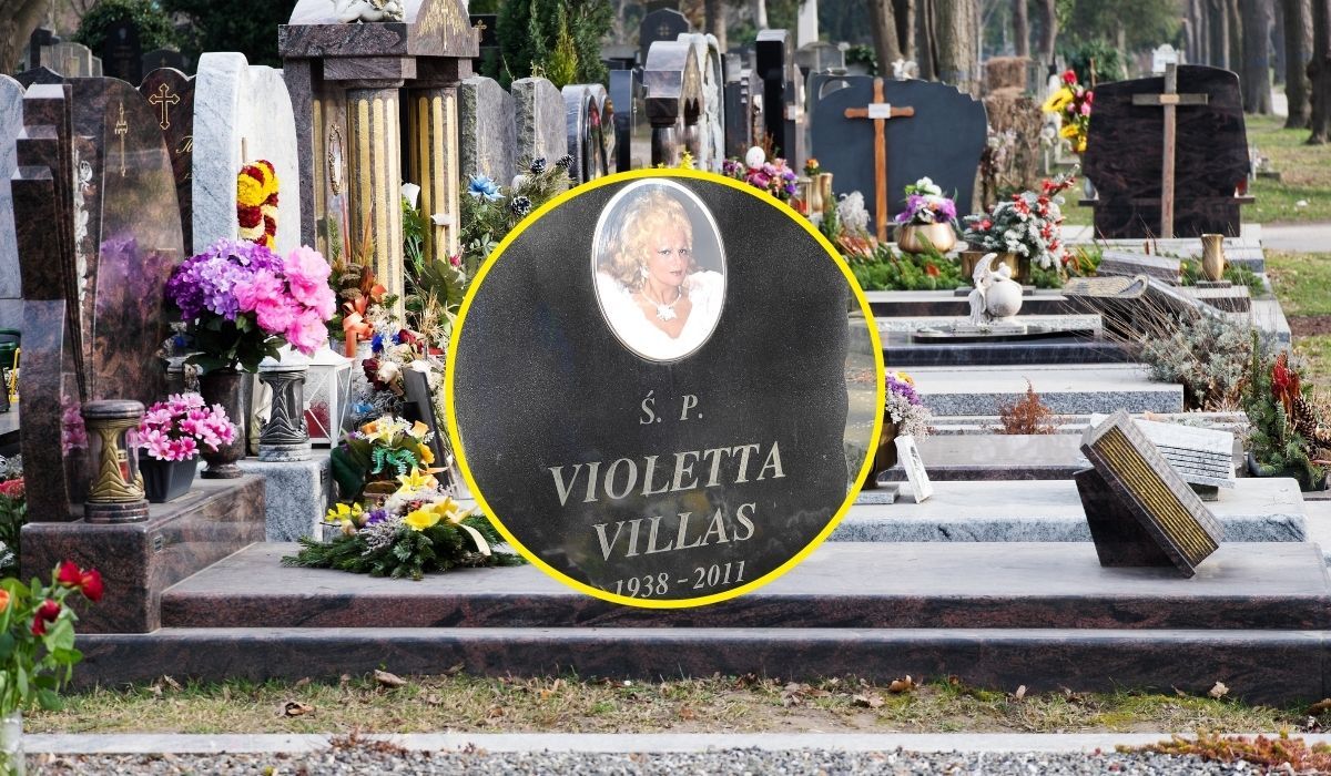 Jak dziś wygląda grób Violetty Villas?, fot. Goniec, Canva/pressdigital, Getty Images