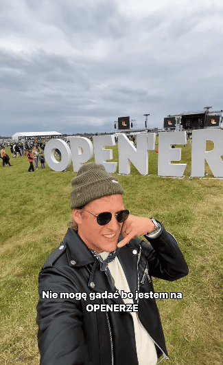Jakob Kosel, Open'er Festival 2024, fot. Instagram