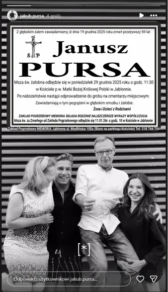 Nie żyje ojciec gwiazdy TzG. Zmarł tuż przed Wigilią