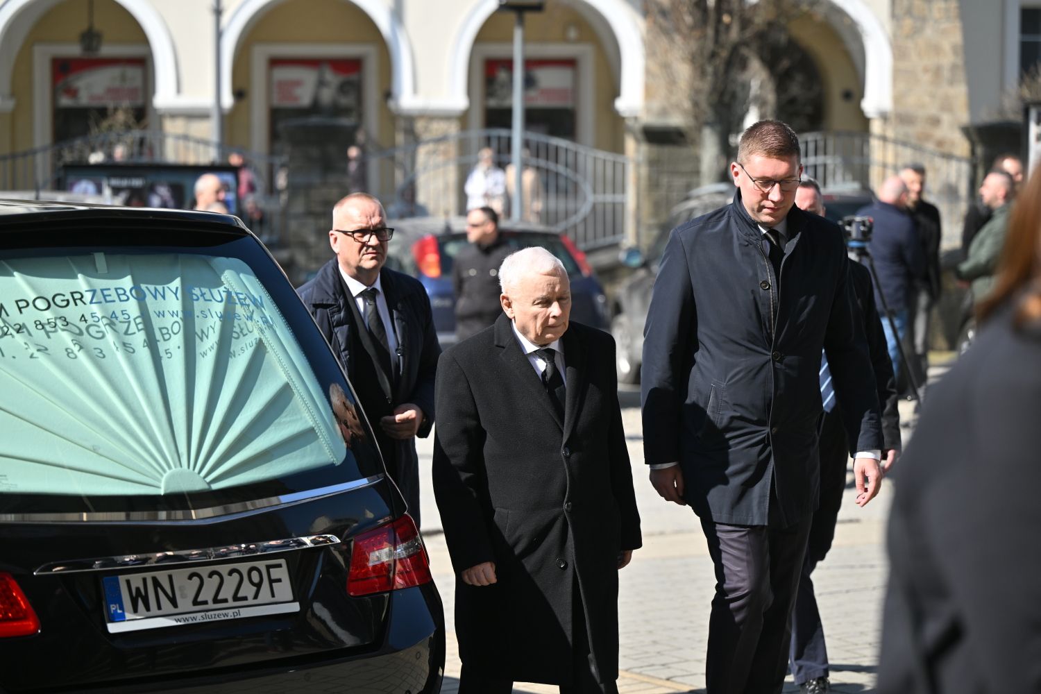 Jarosław Kaczyński - pogrzeb Barbary Skrzypek, fot. AKPA