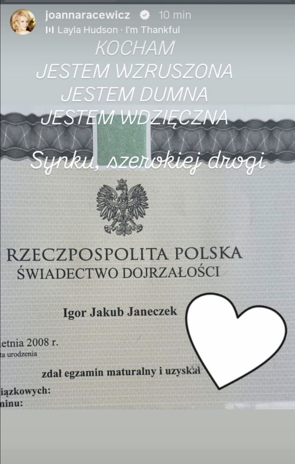 Najpierw ślub, teraz to. Joanna Racewicz nie posiada się z radości. Wszystko przez syna