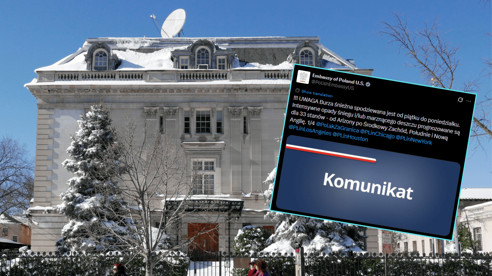 Pilny alert polskiej ambasady w USA. Nadchodzi potężne zagrożenie