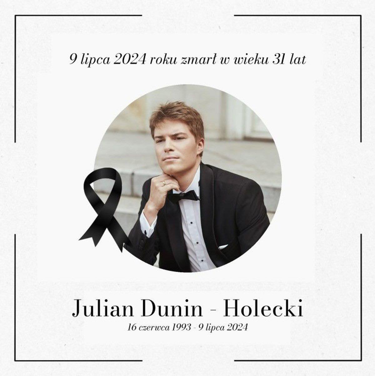 Julian Dunin-Holecki nie żyje, fot. Facebook