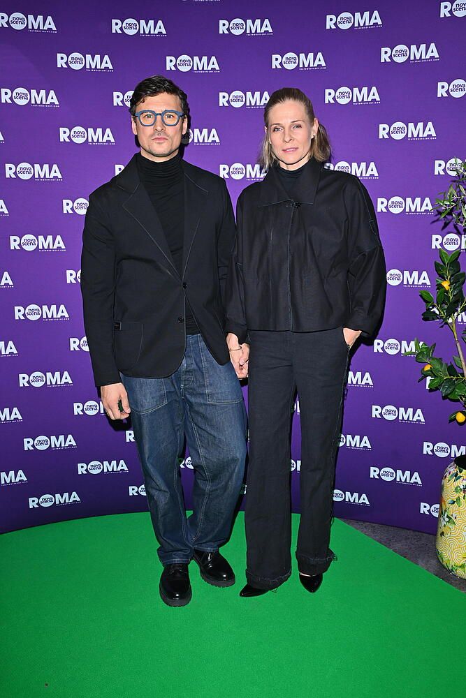 Gwiazdy na spektaklu  "Aniołki Mussoliniego". Sykut, Mołek, Damięcki, Jeżowska