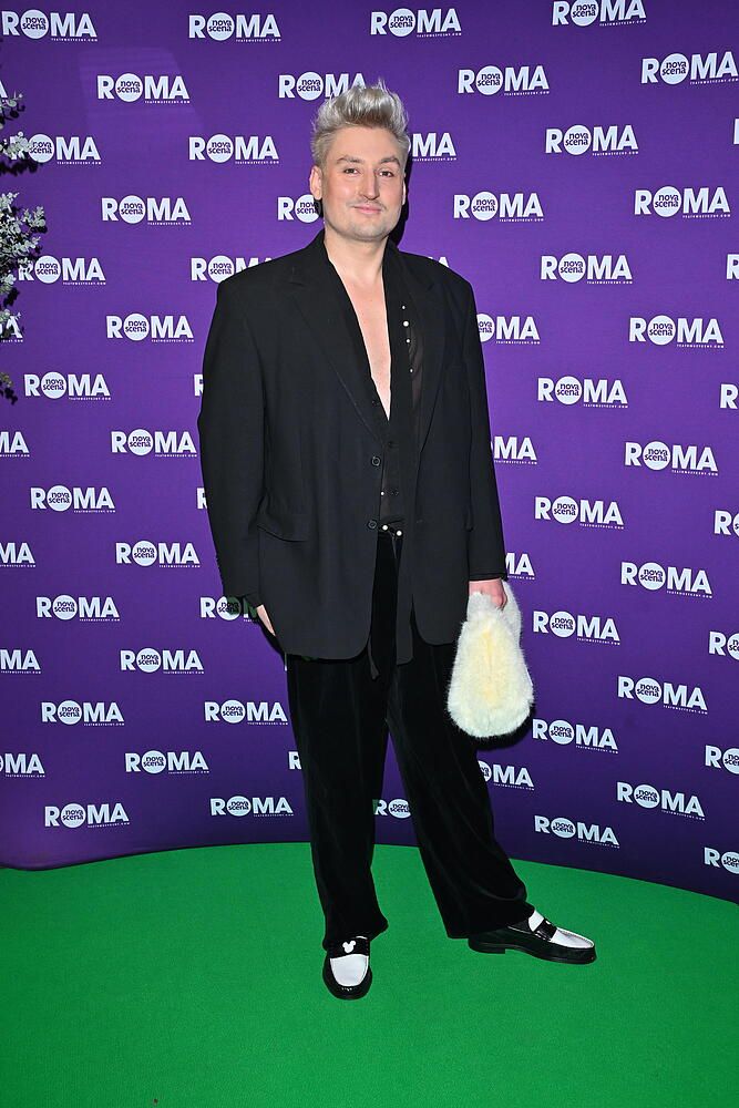 Gwiazdy na spektaklu  "Aniołki Mussoliniego". Sykut, Mołek, Damięcki, Jeżowska