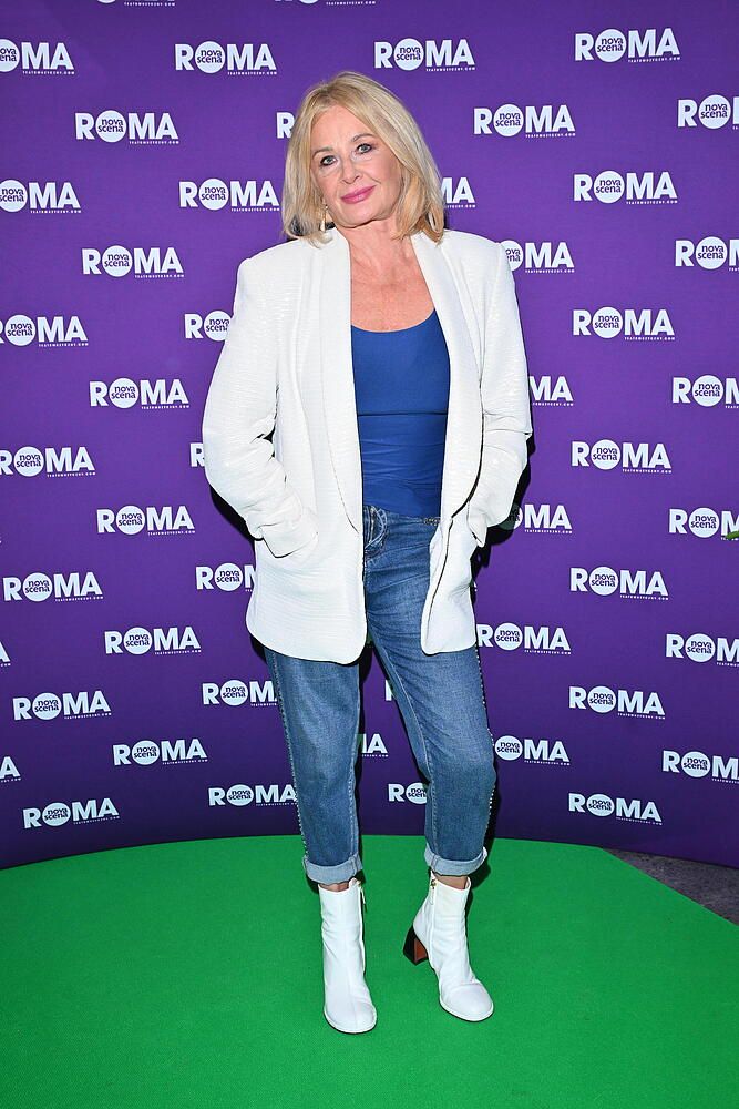 Gwiazdy na spektaklu  "Aniołki Mussoliniego". Sykut, Mołek, Damięcki, Jeżowska