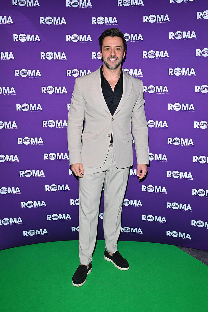 Gwiazdy na spektaklu  "Aniołki Mussoliniego". Sykut, Mołek, Damięcki, Jeżowska