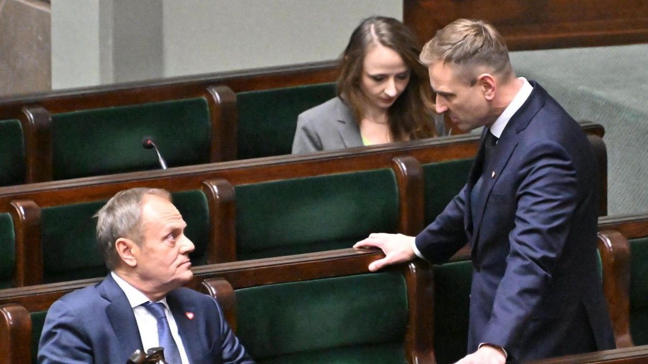 Donald Tusk i Sławomir Nitras
